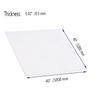 XMRISE Silicone Rubber Sheet Plate Mat Home Industry Seals Crafts Support Gaskets Plumbing Protection Square White,1000mmx1000mmx0.5mm view 2