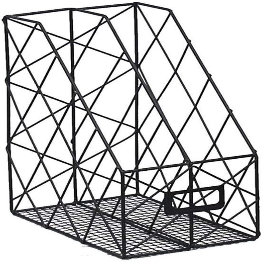 Dongng Book Rack,Office Bookends & Book Racks,Magazine Holders,File Sorter Organizer,Double Storage Rack,for Magazines,Books,etc Portable