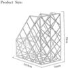 Dongng Book Rack,Office Bookends & Book Racks,Magazine Holders,File Sorter Organizer,Double Storage Rack,for Magazines,Books,etc Portable view 2