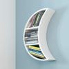 Dongng Floating Shelves Wall Mounted,Bookshelf Storage Rack Floating Unit Frame as Wall Decoration Design,Creative Decorative Wall Hanging Rack,for Bedroom/Kitchen (White) view 1