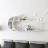 Dongng Floating Shelves Wall Mounted,Bookshelf Storage Rack Floating Unit Frame as Wall Decoration Design,Creative Decorative Wall Hanging Rack,for Bedroom/Kitchen (White) view 2