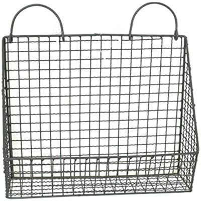 Dongng Office Pocket Wall File Holder Organizer Hanging Magazine Rack (Black)