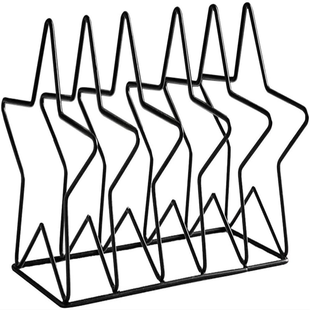 Dongng Bookshelf, Home Storage and Organization, Magazine Rack, Creative and Simple Five-Pointed Star Magazine Rack, Study Room Newspaper Storage Rack