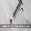 XYXH Waterproof Shower Curtain 71" x 87", Heavy Duty Bathroom Shower Curtains, Polyester Fabric Shower Curtains, Washable Bath Curtain with Hooks view 4