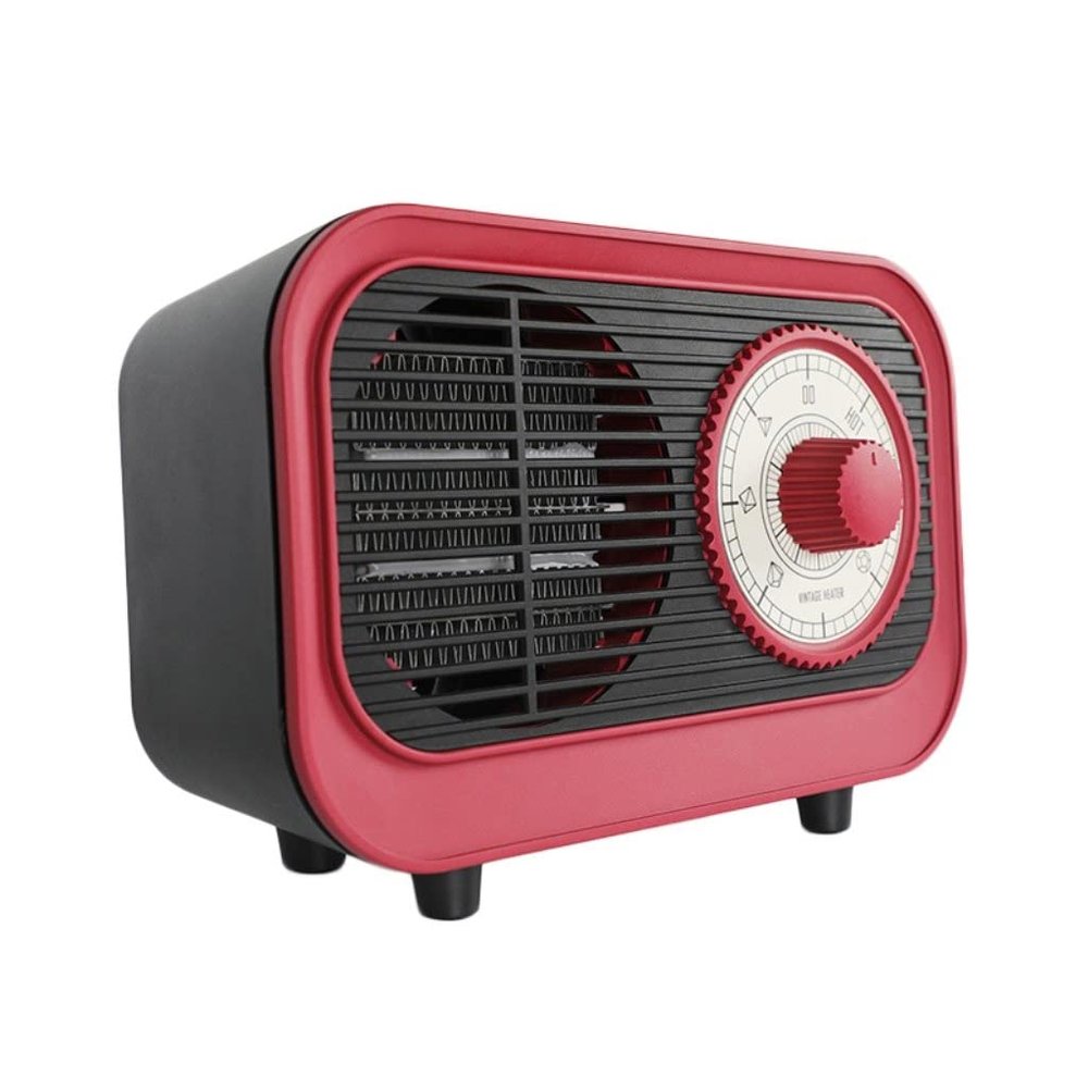 Grafken Retro Heater, Energy Saving and Electricity Saving, PTC Ceramics, Intelligent Constant Temperature, Mini Desktop Heater, Office and Household Quick Heat Heater (Color : Pink)