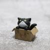 4 Pieces Kitten Ornaments Zcargel Carton Kitty Ornaments Cartoon Animal Decoration Kitten Capsule Toy Doll Toy Creative Micro Landscape Small Ornaments Car Decoration for Car Office Bedroom view 4