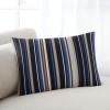 T&H XHome Pillow Covers 12x20 Inch Blue Brown Stripes Soft Brushed Microfiber Pillowcases with Hidden Zipper Closure Bed Pillow Shams for Bedroom Sofa Car view 2