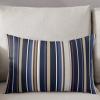 T&H XHome Pillow Covers 12x20 Inch Blue Brown Stripes Soft Brushed Microfiber Pillowcases with Hidden Zipper Closure Bed Pillow Shams for Bedroom Sofa Car view 3