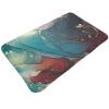 Non Slip Bath Mat Dark Blue and Purple Ink Art Marble Texture Bathroom Rug Machine Washable Shower Rugs Extra Soft and Water Absorbent Floor Mats 19.5" X 31.5" view 4