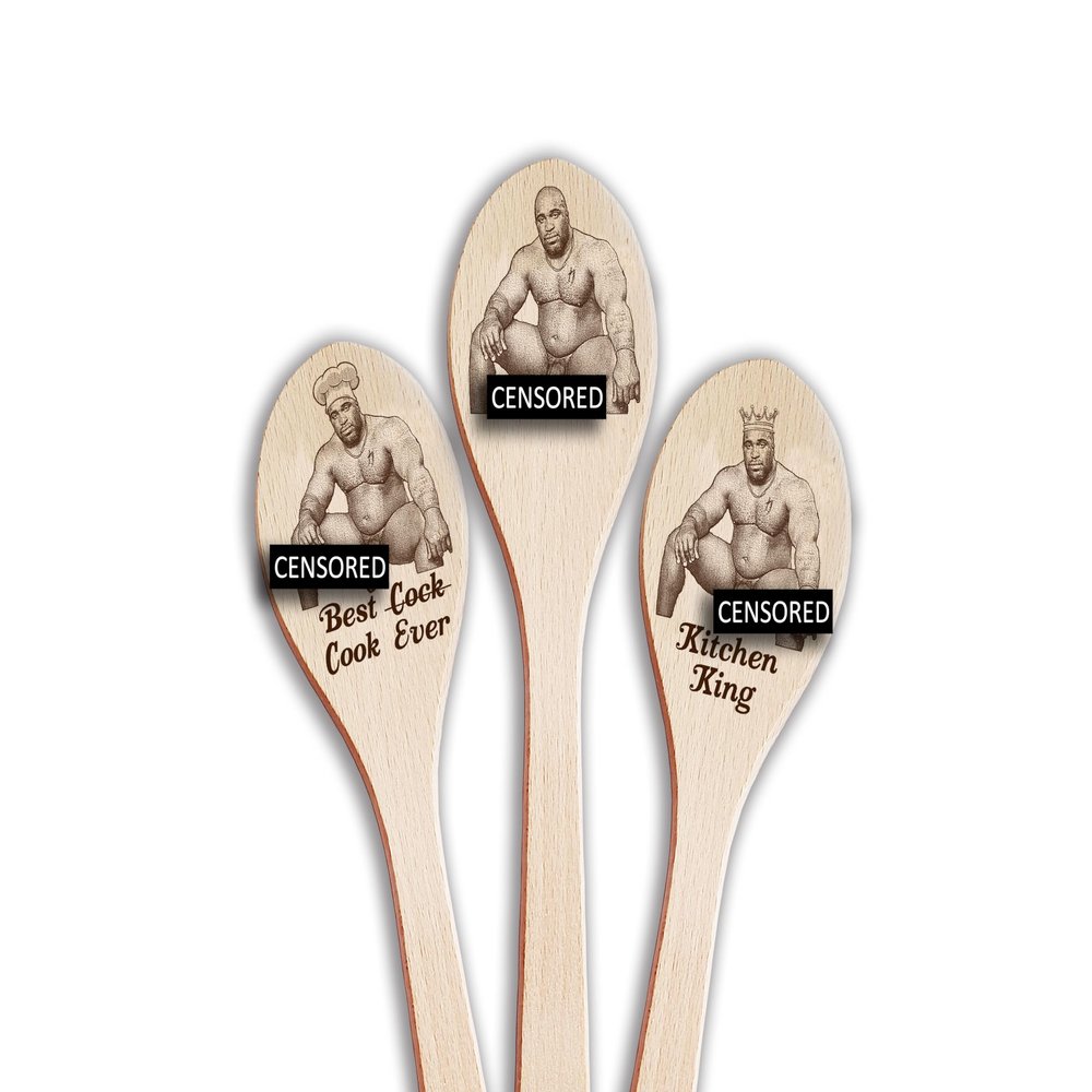 Barry Wood Spoons Set of 3 Funny Barry Wood Meme Cooking Utensils Rude Adult Gift Boyfriend Gift Girlfriend Gift Best Cook Ever Kitchen King