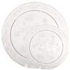 Elegant Disposable Plastic Dinnerware Wedding Party Package Set (D'Vine Clear, 20 Person Serving) view 2