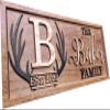 Personalized Deer Antler Plaque  Rustic Cabin Wall Art, Hunting Gift for Men, Custom Lake House or Cottage Decoration view 1
