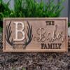 Personalized Deer Antler Plaque  Rustic Cabin Wall Art, Hunting Gift for Men, Custom Lake House or Cottage Decoration view 2