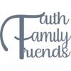 Badger Steel USA - Faith Family Friends - Metal Wall Art - 24" X 16.1" - Hammered Silver view 4