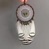 LIBERGA Small Dream Catcher for Car,Handmade Woven Dream Catchers White Rearview Mirror Hanging Pendant Aesthetic Home Decoration Boho Ornament view 2