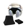 AOSSA Abduction Wedge, Knee Separator Pillow for Hip Replacement Surgery, Contoured Foam Orthopedic Knee Pillow with Strap, Leg Separator Small Pillow Between Knees for Sleeping, Sciatica Pain Relief view 1