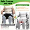 AOSSA Abduction Wedge, Knee Separator Pillow for Hip Replacement Surgery, Contoured Foam Orthopedic Knee Pillow with Strap, Leg Separator Small Pillow Between Knees for Sleeping, Sciatica Pain Relief view 4