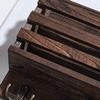 CONMING Wall Mounted Floating Mail Shelf with Coat Hooks, Wall-Mounted Storage Display Rack,Decorative Wooden Organizer and Storage,for Bedroom Living Room Home Furniture Office Decor view 3