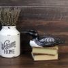 CVHOMEDECO. Primitives Hand Engraving and Painted Wood Loon Farmhouse Figurine Decorative Accent, 15 Inch view 4