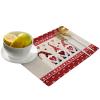 Valentines Munchkin Placemats for Dinning Table Set of 4,Red Pink Love Plaid Rustic Burlap Burlap Kitchen Place Mats Waterproof Cloth Table Mats,Indoor Outdoor Placemats Easy Clean Dinner Decor 13x19 view 2
