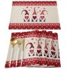 Valentines Munchkin Placemats for Dinning Table Set of 4,Red Pink Love Plaid Rustic Burlap Burlap Kitchen Place Mats Waterproof Cloth Table Mats,Indoor Outdoor Placemats Easy Clean Dinner Decor 13x19 view 3