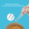 2 Pairs training chopsticks Learning Chopstick Helper Reusable Stainless Steel for Beginner Chopsticks Pink & Blue view 4