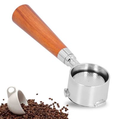 54mm Bottomless Portafilter,Handheld Stainless Steel Bottomless Filter Espresso Portafilter Basket Dosing Cup Espresso Machine Accessories Suitable for Household