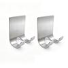 Razor Holder Shaver Hook Hanger Stand(2 Pack)Self Adhesive Stainless Steel Heavy Duty Utility Storage Hook,Shower Hook for Razor,Bathroom Kitchen Organizer for Plug Robe Towel Loofah Bathrobe Coat view 1