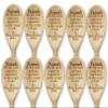 Set of 10 Merry Christmas Spoons Thank You Gift For Friends Christmas Party Decor Bridal Shower Gift view 1