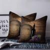 T&H XHome Throw Pillow Covers 26 x 26 Inches Set of 2 Wine Bottle and Fruit Grape with Wooden Barrel Farmhouse Decorations Cushion Pillow Cover Zippered Square Pillowcase for Bedroom Sofa Couch Chair view 2