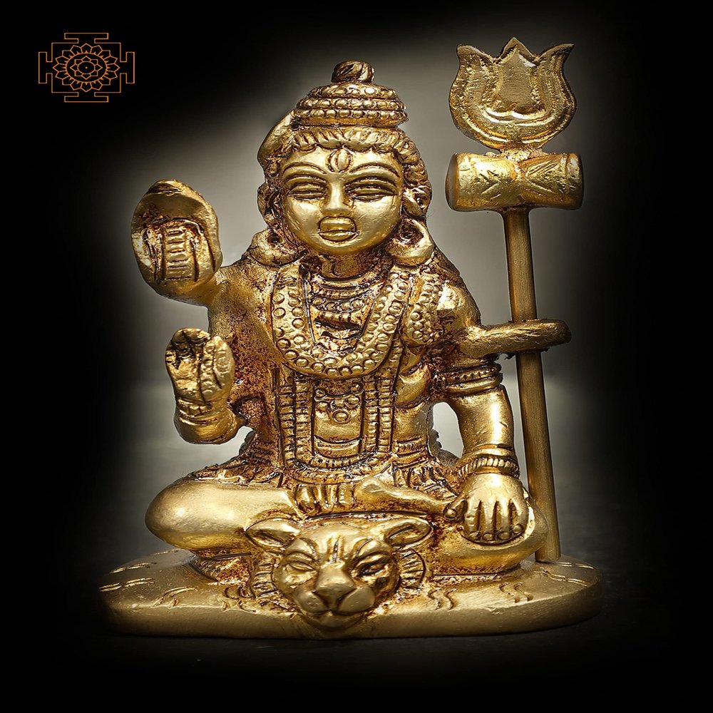 2" Small Blessing Shiva in Brass | Handmade | Made in India - Brass Statue