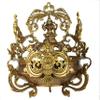 14" Gaja Lakshmi Auspicious Urli in Brass | Handmade | Made in India - Brass view 1