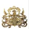 14" Gaja Lakshmi Auspicious Urli in Brass | Handmade | Made in India - Brass view 2