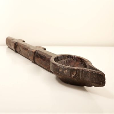 2" Wooden Big Ladle for Vedic Yagya | Wooden Big Ladle | Handmade Art | Made in India - Mango Wood