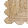 Gautam International Scalloped Natural Jute Area Rug, Natural Color (2'6"X20') view 2
