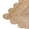 Gautam International Scalloped Natural Jute Area Rug, Natural Color (2'6"X20') view 3