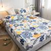 CFYCYHDZHT Bed Sheet Set,Soft Quilted Waterproof Mattress Cover for Elderly Room, Cartoon Print for Boys Girls Bedroom Top Hat Linen Fitted Sheets,Orange,150200cm+30cm view 3