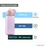 DEARART 20oz Pink Water Bottle No Straw Wide Mouth Easy Clean, 100% Leak Proof One Hand Carry Easily, Suit Sports School Office Yoga Gym Working etc. view 3