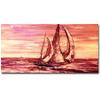 100% Hand-Painted Original Oil Painting Beach Wall Decorations for Bedroom Beach Pictures Wall Art Farmhouse Bathroom Decor Large original Oil painting on canvas Hannukah Gifts 64X32in Unframed view 1