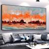 100% Hand-Painted Original Oil Painting Beach Bathroom Decor Wall Nautical Pictures for Wall Modern Farmhouse Decor Original Landscape Acrylic Painting Christmas Gifts for Women 64X32in Unframed view 2