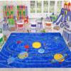 Champion Rugs Kids/Baby Room/Daycare/Classroom/Playroom Solar System Planets Pluto Jupiter Mars Venus Science Fun Education Carpet (8 X 10) view 1