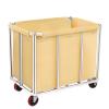 Commercial Laundry Cart with Wheels, 11.35 Bushels Large Roller with Removable Waterproof Canvas Lined Basket, Heavy Duty Stainless Steel for Hotels and Hospitals view 1