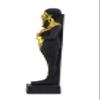 Ancient Egyptian statue of Ptah is an ancient Egyptian deity, as creator god and patron of craftsmen and architect. In the triad of Memphis Heavy stone gold leaf hand painted made in Egypt. view 3