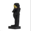 Ancient Egyptian statue of Ptah is an ancient Egyptian deity, as creator god and patron of craftsmen and architect. In the triad of Memphis Heavy stone gold leaf hand painted made in Egypt. view 4