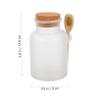 Beaupretty 1pc Jar Cork Lid and Sturdy Softwood Bath Salt Storage Container Versatile for Talcum and Personal Care Capacity view 2