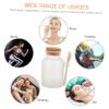 Beaupretty 1pc Jar Cork Lid and Sturdy Softwood Bath Salt Storage Container Versatile for Talcum and Personal Care Capacity view 3