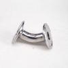 19mm O/D 304 Stainless Steel Sanitary Ferrule 45 Degree Elbow Pipe Fitting for Homebrew Wine Beer Brewing Fit 1.5" Tri Clamp view 4
