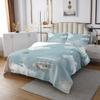 3 Piece Hot Air Balloon Quilt Bedding Set Women Aldult Lightweight Bedding Blue Sky Bedspread Set 3D Birds Printed Bedspread Coverlet Soft Microfiber Home Quilt Set for King Bed All Season view 2