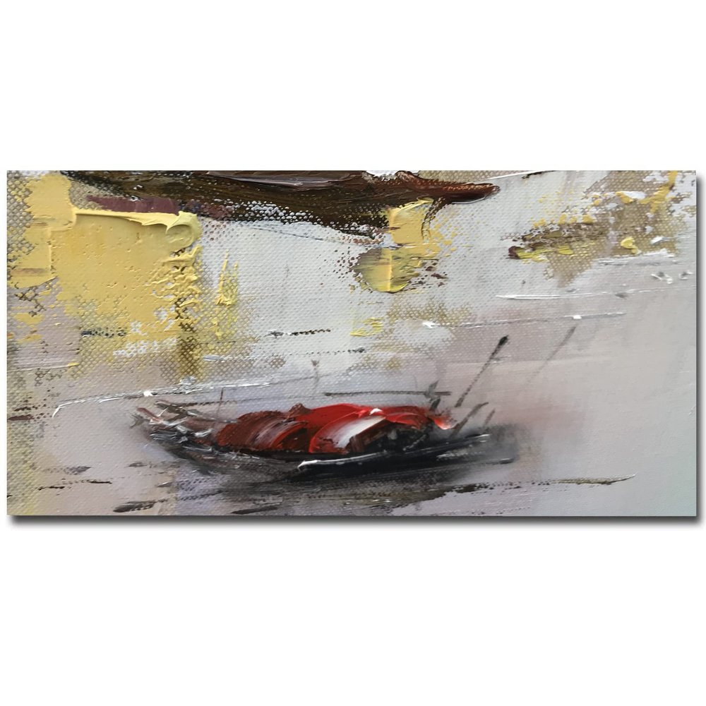 100% Hand-Painted Original Oil Painting Nautical Wall Decor Nautical Knots Thanksgiving Decorations Hand-painted Heavy Textured Impasto Painting Bulk Gifts for Coworkers 60X30 Unframed