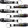 MTLEE 24 Pieces Hockey Keychains Bulk Sports Party Favors Hockey Key Chains Gift Bag with Motivational Quotes Birthday Party Supplies view 1